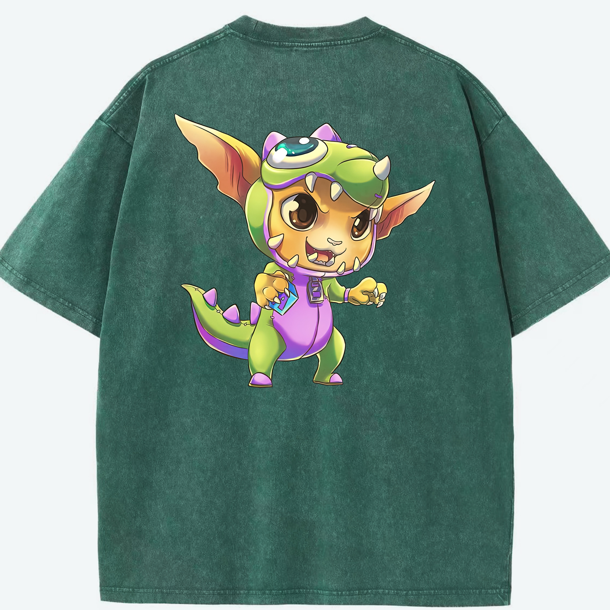 リーグ・オブ・レジェンド League of Legends LOL 綿100% ヴィンテージ風 半袖Tシャツ（背面プリント）